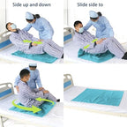 Sky Blue Tubular Slide Sheet for Patient Transfer ，Washable & Reusable Draw Sheets, Sliding Board Suitable for Cars, Vehicles, Wheelchairs, Hospitals, Bed Transfers, Nursing Home Care，53" x 28"