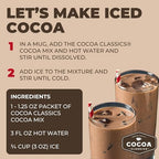 Cocoa Classics Arctic White Cocoa Mix, Hot Chocolate, Made with Nonfat Milk, Just Add Hot Water, Make Hot or Iced Cocoa, Gluten Free, 1.25oz Packets (Pack of 36)