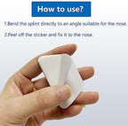 Aluminum Nasal Splints, Nose Brace Fracture Orthopedic Immobilization, Septoplasty Rhinoplasty External Nose Support Protector, 5PCS (L)