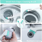 Lumkew Small Cleaning Brush Tight Spaces, 8pcs Crevice Cleaning Brushes Tool for Household Use, Tiny Cleaning Brush Mini Parts Humidifier Toaster