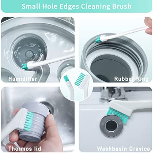 Lumkew Small Cleaning Brush Tight Spaces, 8pcs Crevice Cleaning Brushes Tool for Household Use, Tiny Cleaning Brush Mini Parts Humidifier Toaster