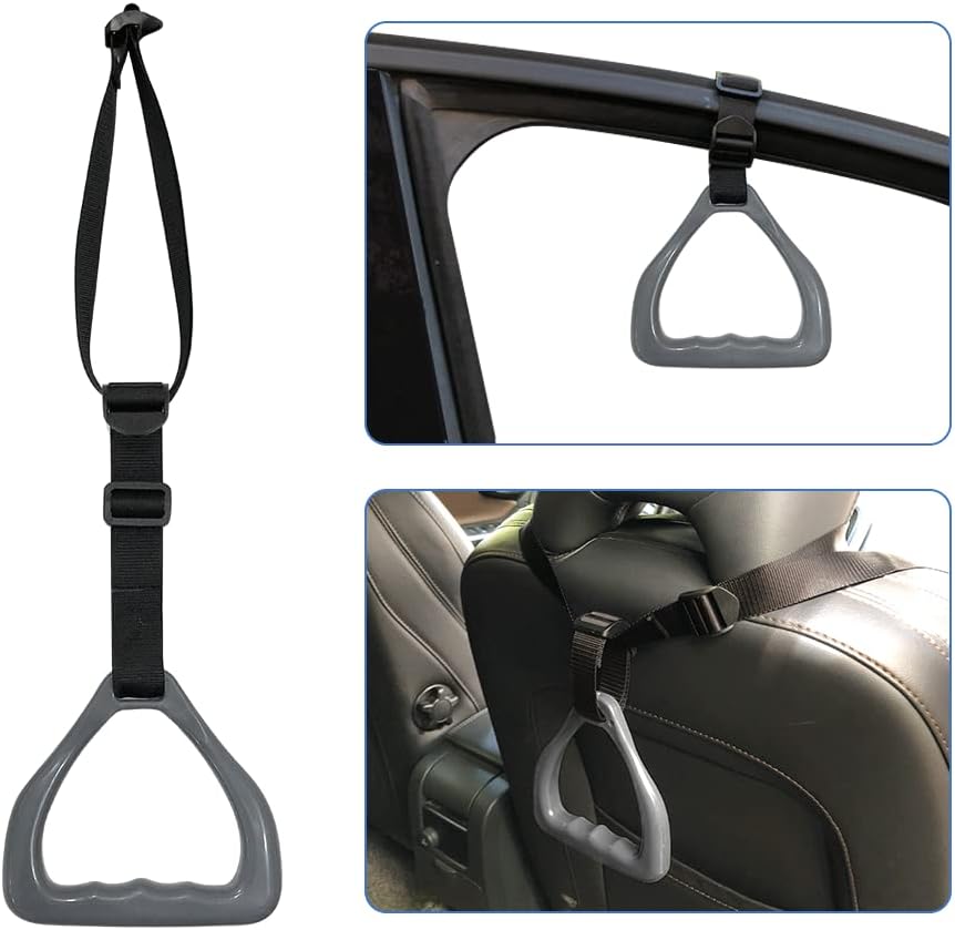Car Handle for Elderly Assist Car Door Cane Seniors Handicap to Get Out of Auto Vehicle Portable Transfer Support Grab Bar Automotive Disabled Safety Standing Aid Adjustable Seat Headrest Helper