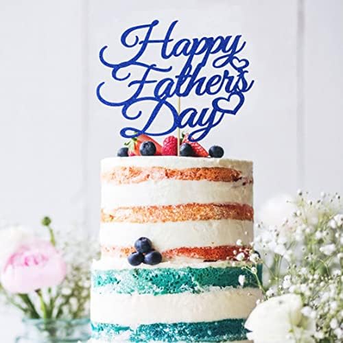 Happy Father's Day Blue Cake Topper, Best Dad Father's Day Decoration, Fathers Day Party, Happy Dada Day Topper(Blue Dad)