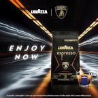 Lavazza Espresso Whole Bean for Automobili Lamborghini, Dark Roast, Arabica and Robusta Blend, 2.2 lb Bag (Package May Vary)