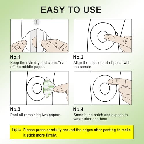Onida Dexcom G7 Adhesive Patches 20PCS,Waterproof Over Patches for G7 & Stelo Flexible CGM Tape,Pre-Cut Adhesive Medical Tape, Continuous Glucose Monitor Sensor Cover