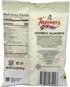 Taveners Liquorice Allsorts Great British Sweets 165g Pack of 2