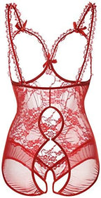 Plus Size Lingerie for Women Sexy Lingerie Bodysuit One-Piece Teddy Black