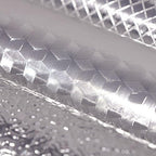 REDODECO Kitchen Waterproof Aluminum foil Stickers Anti Greasy Counter Top Peel Stick Wall Decal,15.8inch by 100inch
