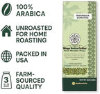 Mega Beans Coffee Indonesia Sumatra Green Coffee Beans, Unroasted Single-Origin, 3 lb Raw High-Altitude Beans for Home Roasting