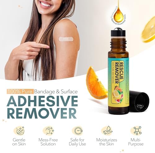 Adhesive Remover for Skin, Bandage & Tape, Skin Adhesive Remover, Goo Be Gone & Goo Off, Adhesive Remover (10mL)