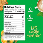 Pyure Organic Stevia Packets | Zero Calorie Sweetener for Coffee, and Baking | Granulated Stevia Sugar Substitute | Plant-Based, Keto, Diabetic & Paleo Friendly | USDA Organic, Non-GMO | 1000 Packets