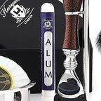 Haryali London 6 Pc Mens Shaving Kit 5 Edge Razor With Synthetic Badger Hair Shaving Brush, Stand, Soap, Bowl and Alum Perfect Set For Men
