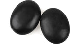 2 Pcs Large Hot Massage Stones Set Natural Basalt Warm Rocks Kit for Home Spa Massager
