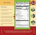 Shubhaavya Premium Star Anise Whole 1.4oz (40g) - NON-GMO | All Natural | Gluten Free | Hand-Selected Indian Spice