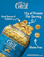 Just the Cheese Minis – Grilled Cheese Crisps, 10 oz Jar, Delicious Low-Carb Lifestyle Protein Chips, High-Protein, Gluten-Free Crisps, Keto-Friendly, Zero Sugar, Perfect Snack for Adults