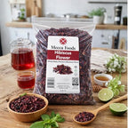 2lb Dried Whole Hibiscus Flowers and Petals, Flor de Jamaica, Sorrel Flower, Zobo Flower perfect for Tea and Mexican Agua Fresca by Mecca Foods | perfect for Mexican Agua Fresca, Tea, Flor de Jamaica, by Mecca Foods