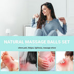 Magnetic Balls, Silver Massage Balls - 1 Pair, Adults & Kids Relief for Pain & Stress, Spiky & Acupuncture Massage for Hands