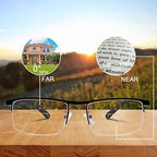 Progressive Multifocus Reading Glasses Blue Light Blocking Multifocal Computer Readers for Men and Women Eyeglasses