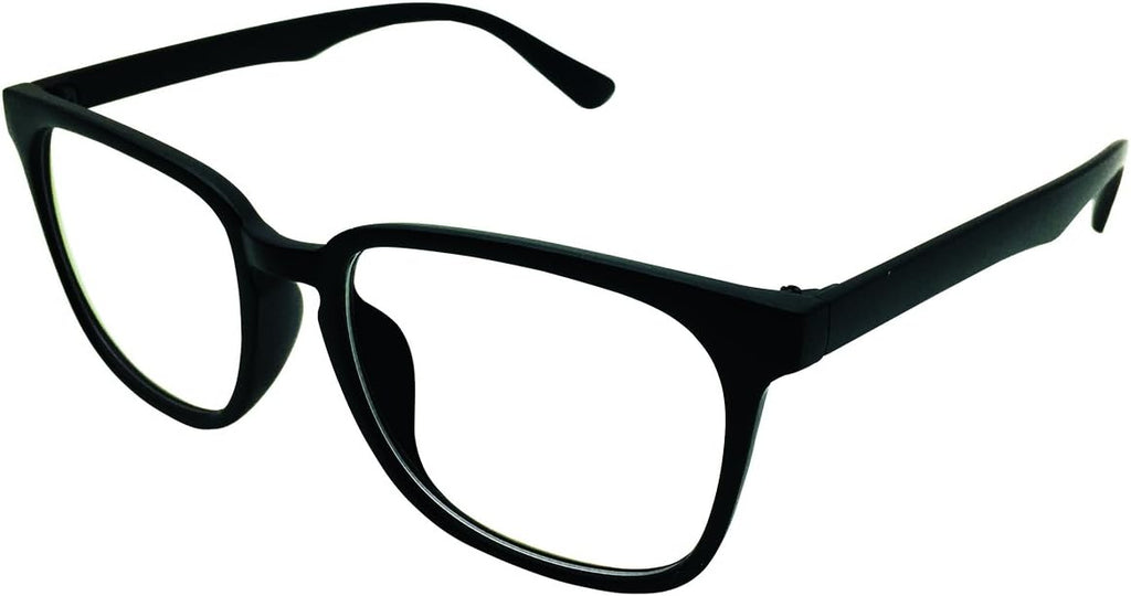 +2.00 Reading Glasses D shape Oversize Bifocals with line Mens Womens Matt Black Spectacles