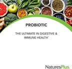 NaturesPlus GI Natural Probiotic Mega - 30 Capsules - Digestive & Immune Health - Gluten Free - 30 Servings