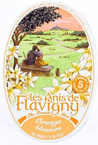4 Pack Les Anis de Flavigny Hard Candy 1.75-ounce (50g) Tins (Orange Blossom)
