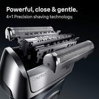 Braun Series 8 8560cc Electric Razor for Men, 4+1 Shaving Elements & Precision Long Hair Trimmer, 5in1 SmartCare Center, Close & Gentle Even on Dense Beards, Wet & Dry Electric Razor, 60min Runtime
