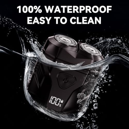 Enchen Electric Shaver for Men - 2-Direction Flex Heads, Waterproof Rechargeable Portable Shaver with Multi-Functional Display, 60 Mins Run Time Ideal for Travel, Home & On-The-Go Use