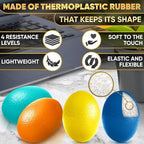 4 Pcs Squeeze Balls for Hand Therapy - 4 Resistance Levels Hand Exercise Balls for Arthritis, Pleasant to Touch & Lightweight - Physical Therapy Ball for Recovery, Stress Relief, Grip Strength, Focus