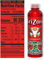 AriZona Watermelon Fruit Juice Cocktail, 20 Fl Oz (Pack of 12)