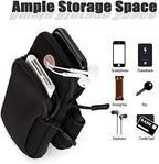 Phone Holder for Running Armband iPhone 17 16 16e 15 14 13 12 11 Pro Max XS XR Plus Mini Galaxy Ultra S26 S25 S24 S23 S22 S21 Note 20 10 Pouch Bag, Arm Band Sleeve Fit Sport Gym Hiking Black
