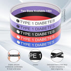 5PCS Medical Alert Bracelet for Men Women, Medical Alert ID Silicone Wristband for Diabetic D.N.R Pacemaker Epilepsy