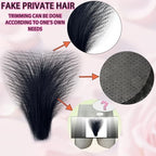 Fake Private Hair, Invisible Realistic Body Corporal Hairs Bikini For Men and Women Fake Chest Hair somatic hairs