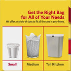 4 Gallon Trash Bags - 300 Small Mini Garbage Bags | 17" x 18" Clear Waste Basket Trash Bags | Bulk Plastic Bathroom Trash Can Liners