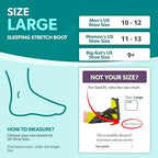 BraceAbility Sleeping Stretch Boot - Plantar Fasciitis Night Foot Splint Adjustable Achilles Tendonitis Brace for Fascia, Tendon and Calf Stretching, Heel and Bone Spur or Arch Pain Treatment (Large)