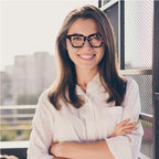 Yogo Vision Blue Light Blocking Reading Glasses for Women Big Square Oversized Computer Readers (3 Pack)