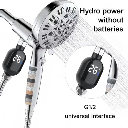 Instant Read Digital Bath Thermometer, Water-Powered Smart Shower Water Thermometer,Bath Essentials