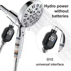 Instant Read Digital Bath Thermometer, Water-Powered Smart Shower Water Thermometer,Bath Essentials