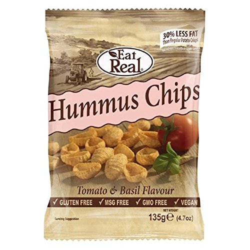 Eat Real Hummus Tomato & Basil Flavoured Chips 135g