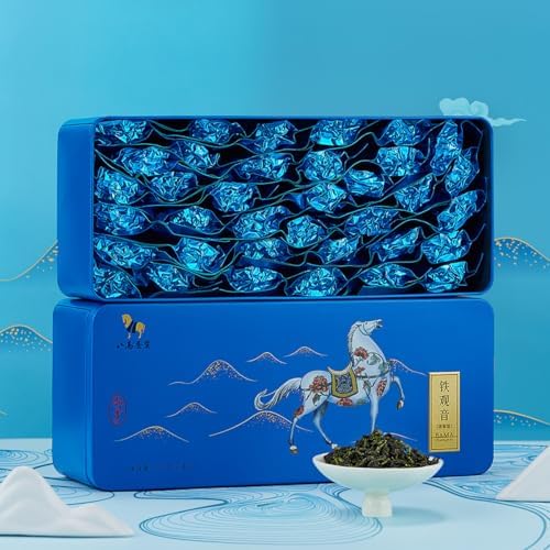 BAMATEA Authentic Anxi Tieguanyin Oolong Tea Loose Leaf - 8.89oz (252g) Iron Goddess of Mercy, National Intangible Cultural Heritage Tea, Premium High Mountain Fresh Flavor from China