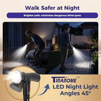 Walking Cane for Men & Women, 3-in-1 Folding Cane with Alarm and Light, Adjustable, Collapsible Walking Stick for Seniors Balance with a Second Handle