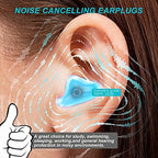 2022 New Version Ear Plugs, for Sleeping Noise Canceling,8 Pairs Waterproof Reusable Silicone Noise Cancelling Ear Plugs for Swimming, Snoring, Working, 32dB Highest NRR
