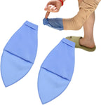 Open Toe Compression Sock Aid for Easy Slide - Slip Stocking Applicator to Help Assist Put On for Elderly, Disabled, Pregnant, 2 Pcs (Blue)