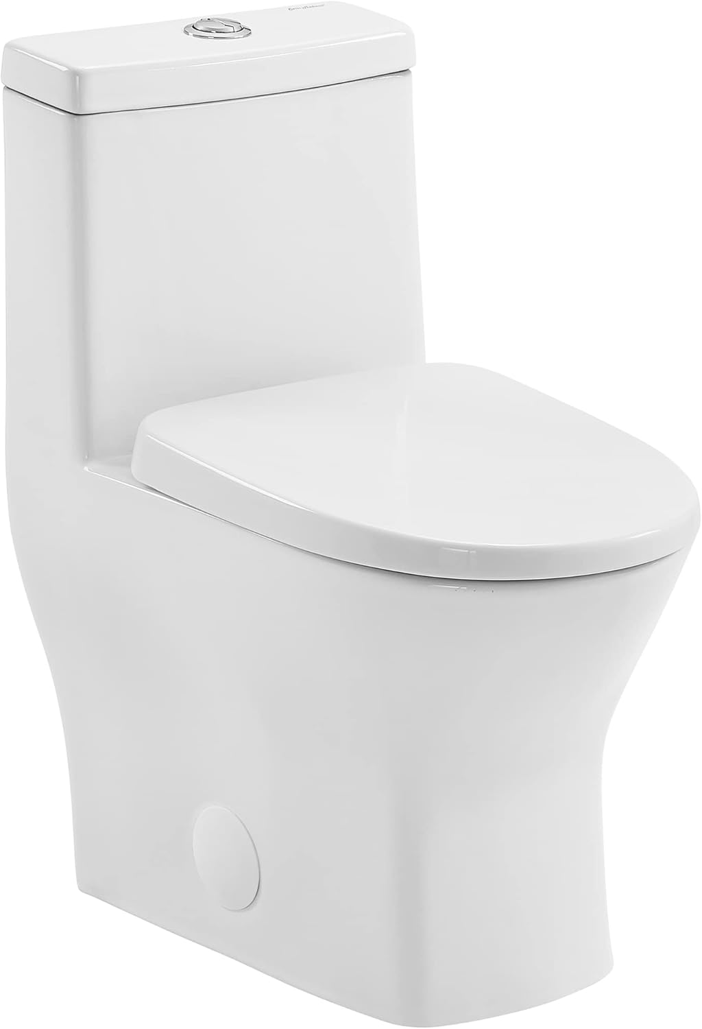 Sublime II One-Piece 10" Rough-in 1.1/1.6 GPF Dual Top Flush Round Compact Toilet in Glossy White