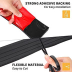 Rubber Door Threshold Ramp Self-Adhesive Rubber Ramp for Door Threshold 2/5 Inch Rise for Wheelchair Scooter Doorway Floor Tile Threshold Transition Strip Reducer (Gray, 2 in Wide x 3.3Ft Long)