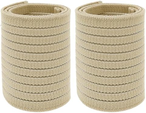 2 PCS Elastic Wrist Support Band Wrap Breathable Wrist Brace Adjustable Wrist Straps Support Relieves Wrist Pain Arthritis Tendonitis Sports Use for Men and Women Right & Left (Nude)