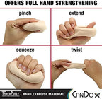CanDo 10-2604 Theraputty Plus Hand Exercise Putty, Blue, 2oz, Firm