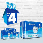 Attends Underwear for Adult Incontinence Care with Quick-dry Channels, Ultimate Absorbency, Unisex, Medium, 20 Count (x4)
