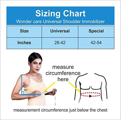Arm Sling Shoulder Brace - Best Fully Adjustable Rotator Cuff and Elbow Support - Includes Immobilizer Band for Quick Recovery - for Men and Women