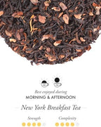 TWG Tea | New York Breakfast Tea | Black Tea | Cocoa Husk | Haute Couture Tin, 100g | Gift Set