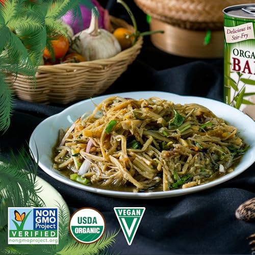 Native Forest Organic Sliced Bamboo Shoots - Bamboo Shoots Canned, Bamboo Shoots to Eat, Stir Fry Vegetables, Canned Vegetables - 14 oz (Pack of 6)